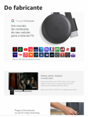 Google Chromecast 3 - Transmita seu conteúdo de onde e quando quiser | Streaming em Full HD